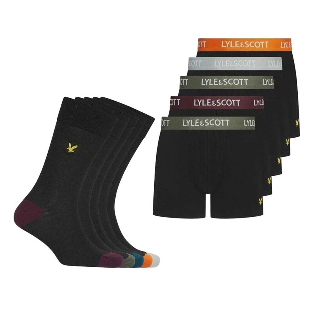 Lyle & Scott Mens Gift Set (Pack of 10) / Black